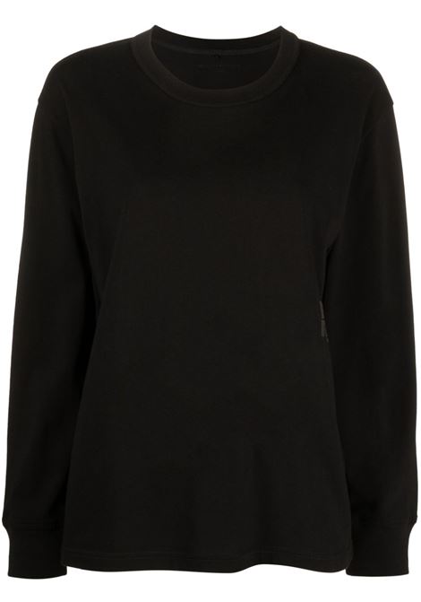 Black logo long-sleeved T-shirt - women ALEXANDER WANG | 4CC3221356001